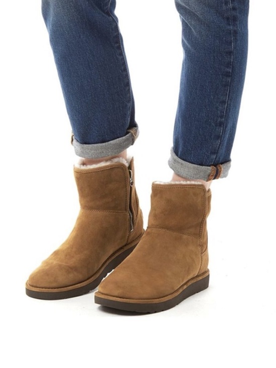 UGG Shoes - Ugg classic mini Abree Bruno chestnut boots size US 7